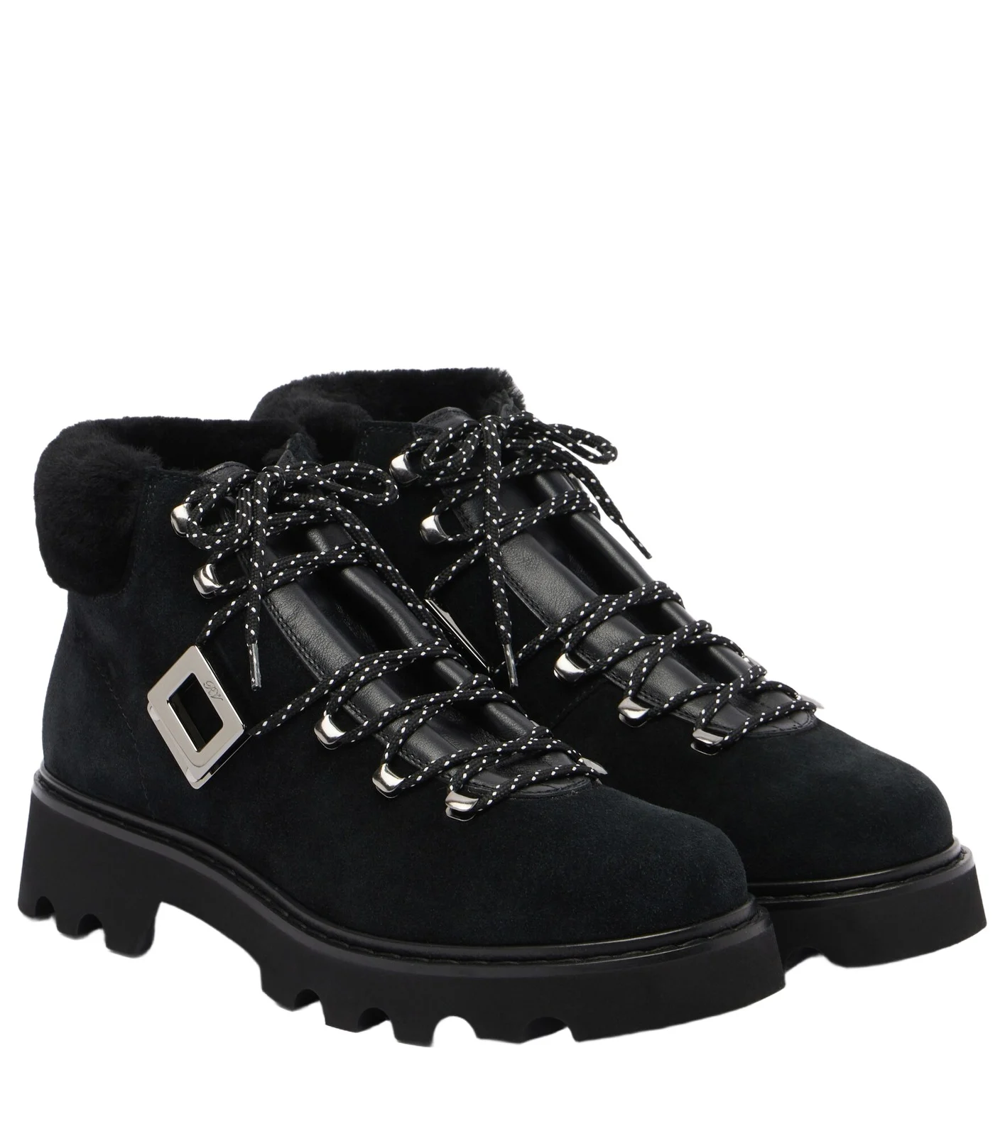 Roger Vivier Viv' Rangers suede lace-up boots