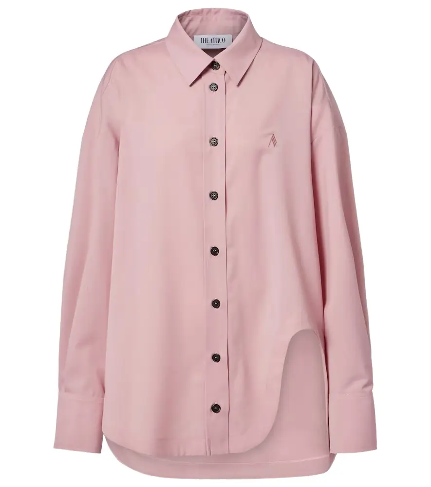 The Attico Diana asymmetric oversized shirt