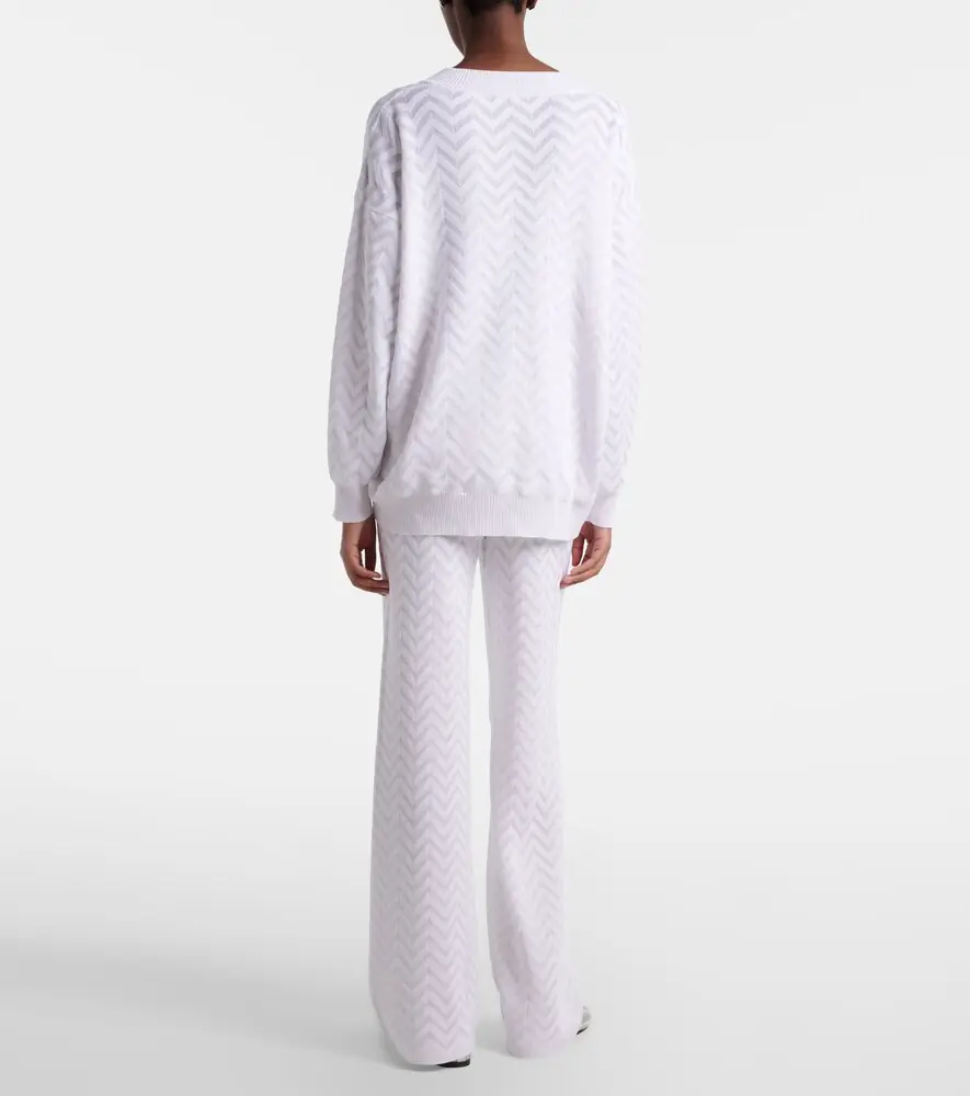 Missoni Chevron cotton-blend wide-leg pants | Thumbnail 6 Missoni Chevron cotton-blend wide-leg pants | Thumbnail 6