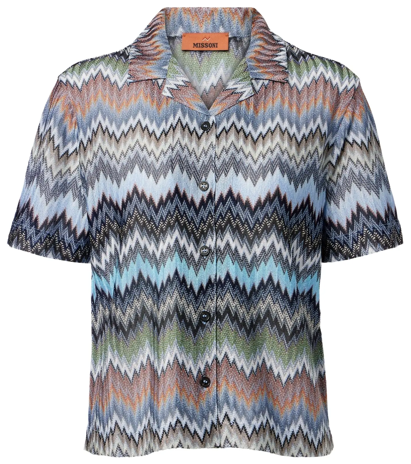 Zigzag intarsia shirt
