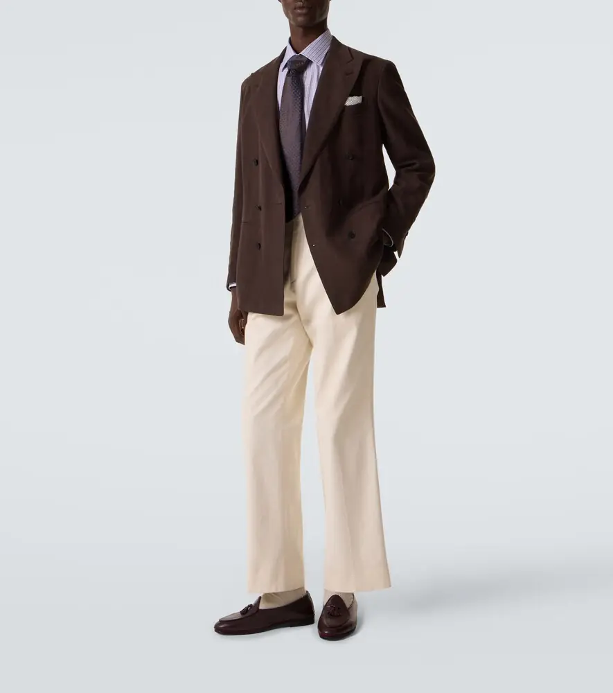 Charvet Checked cotton poplin shirt | Thumbnail 4 Charvet Checked cotton poplin shirt | Thumbnail 4