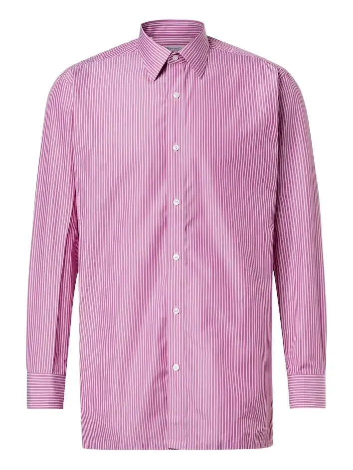 Charvet Striped cotton poplin shirt
