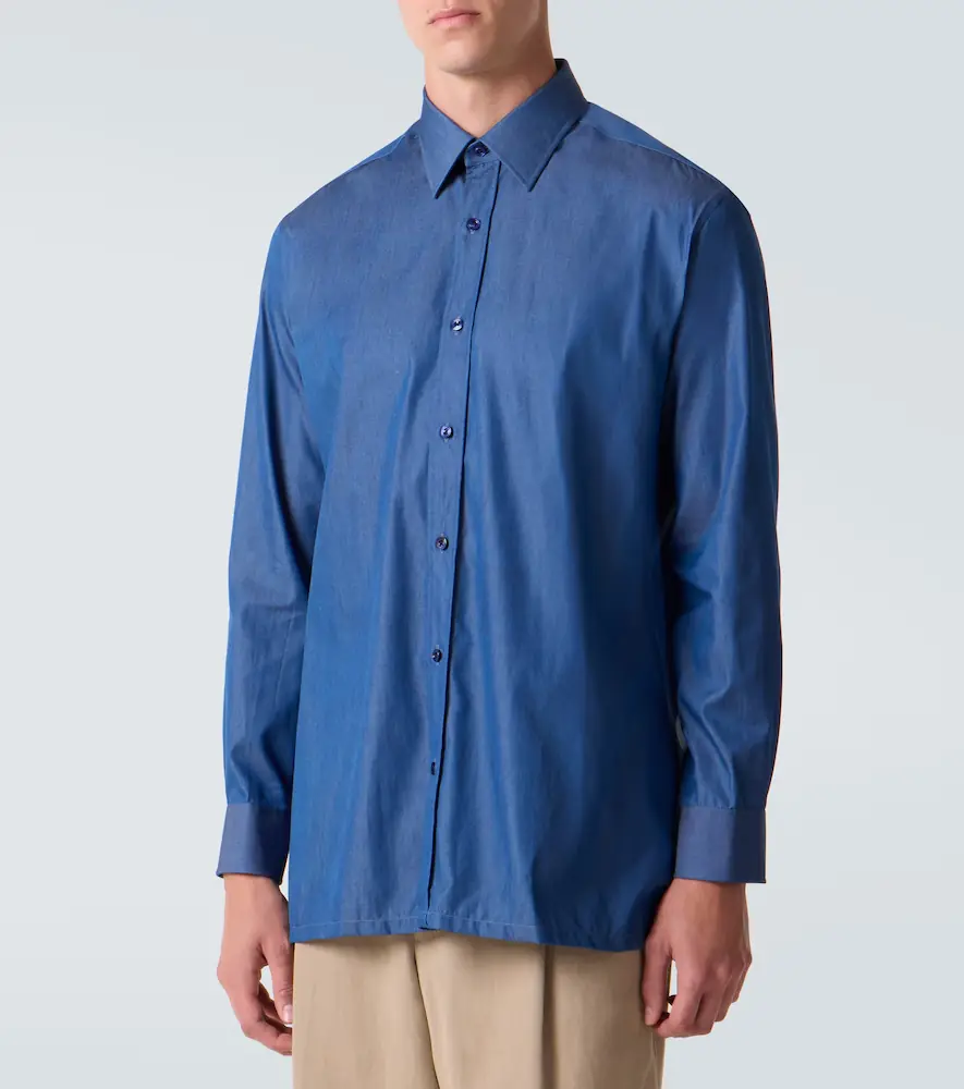 Charvet Denim shirt | Thumbnail 6