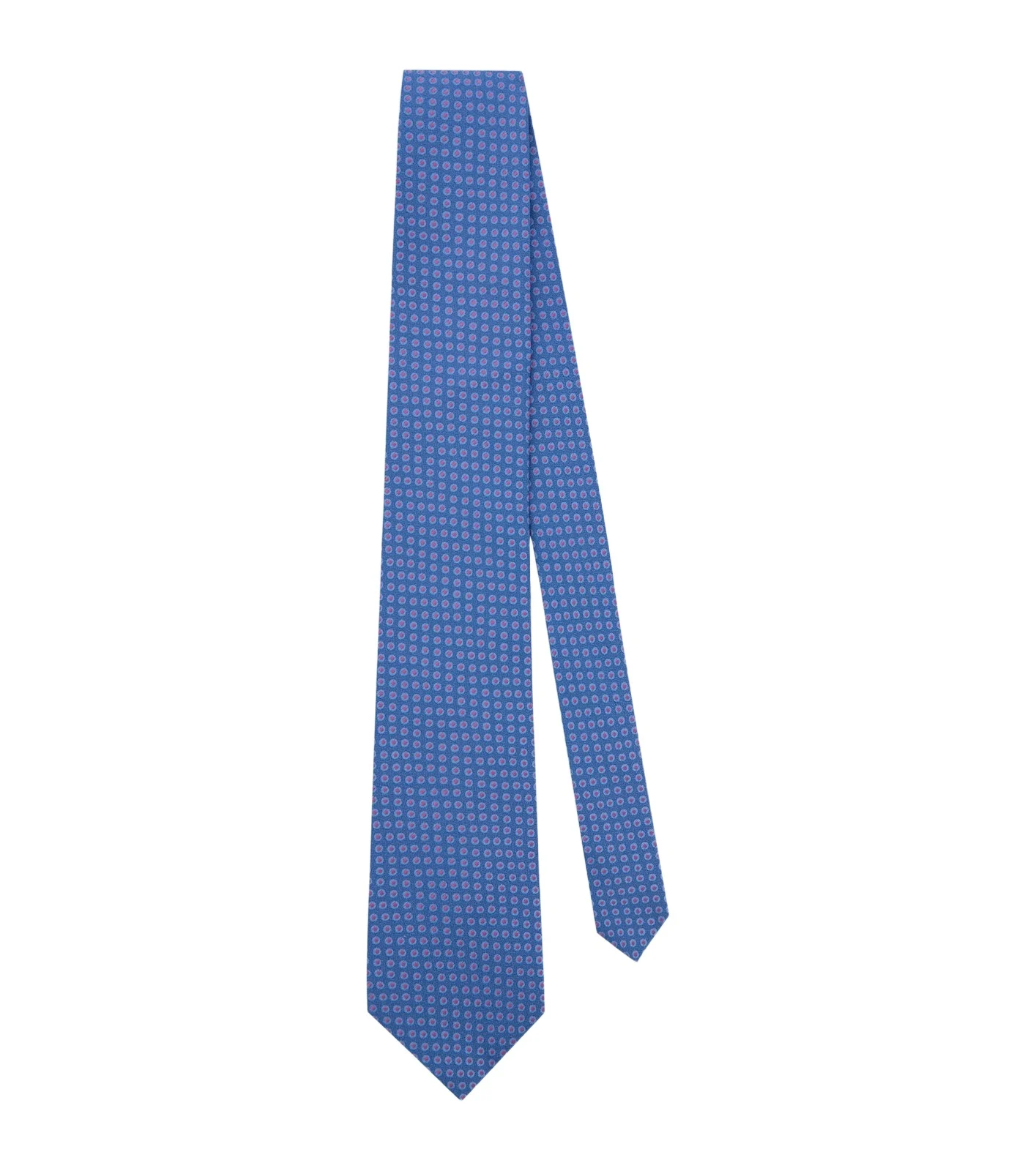 Polka-dot silk jacquard tie