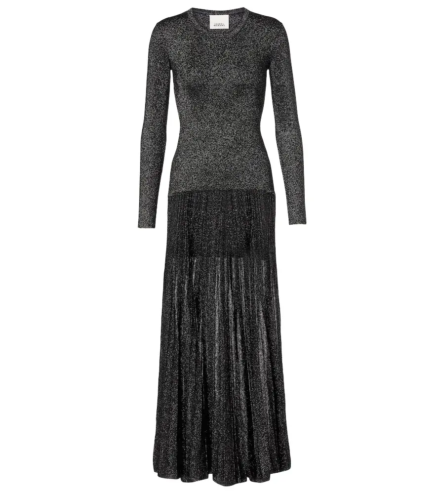 Isabel Marant Guetty pleated maxi dress