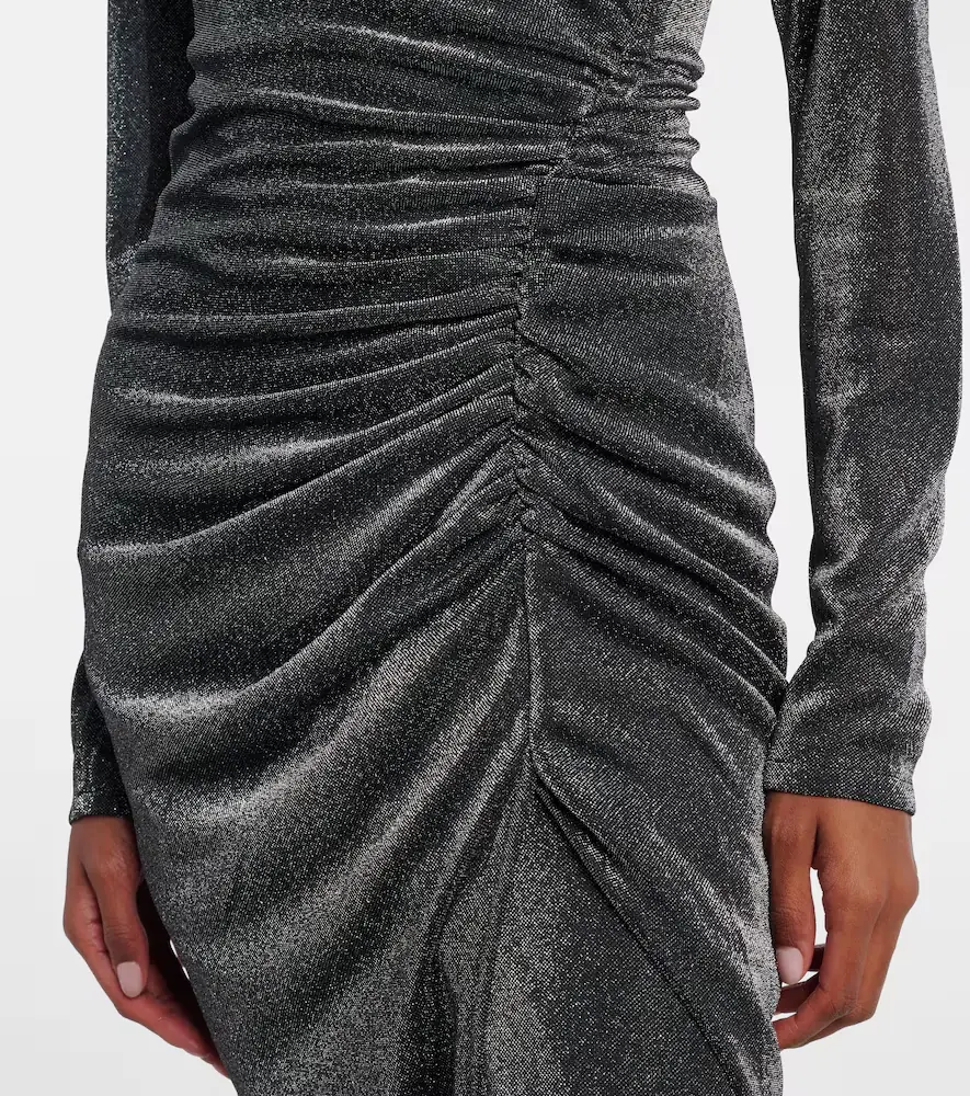 Marant Étoile Jenisa draped gathered midi dress | Thumbnail 3