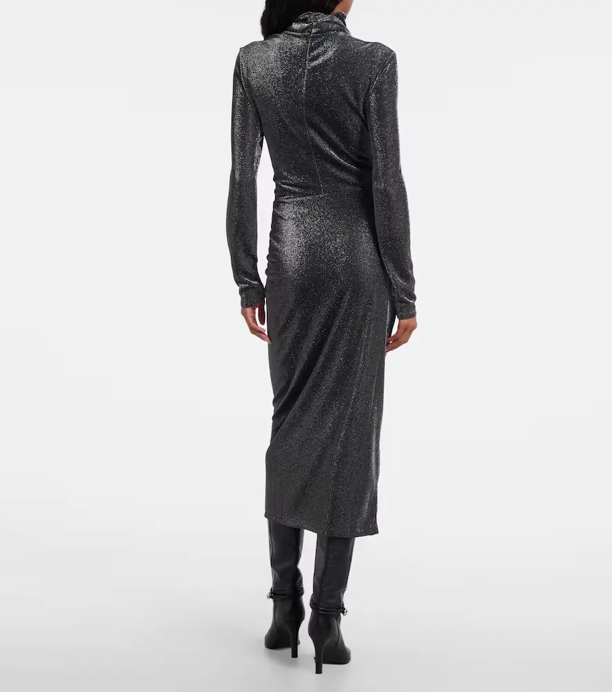 Marant Étoile Jenisa draped gathered midi dress | Thumbnail 5