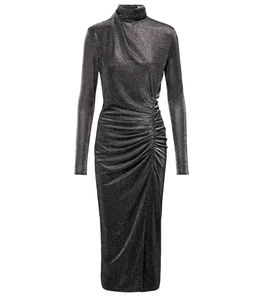 Marant Étoile Jenisa draped gathered midi dress