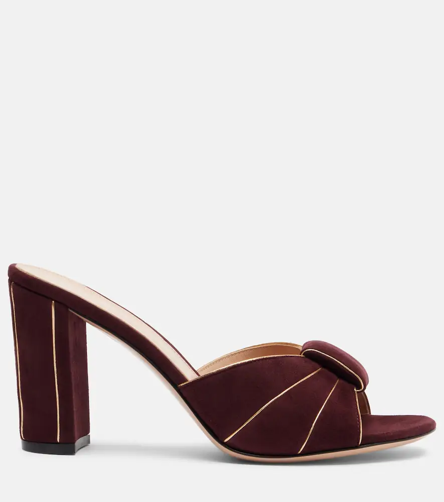 Gianvito Rossi Suede mules | Thumbnail 4 Gianvito Rossi Suede mules | Thumbnail 4
