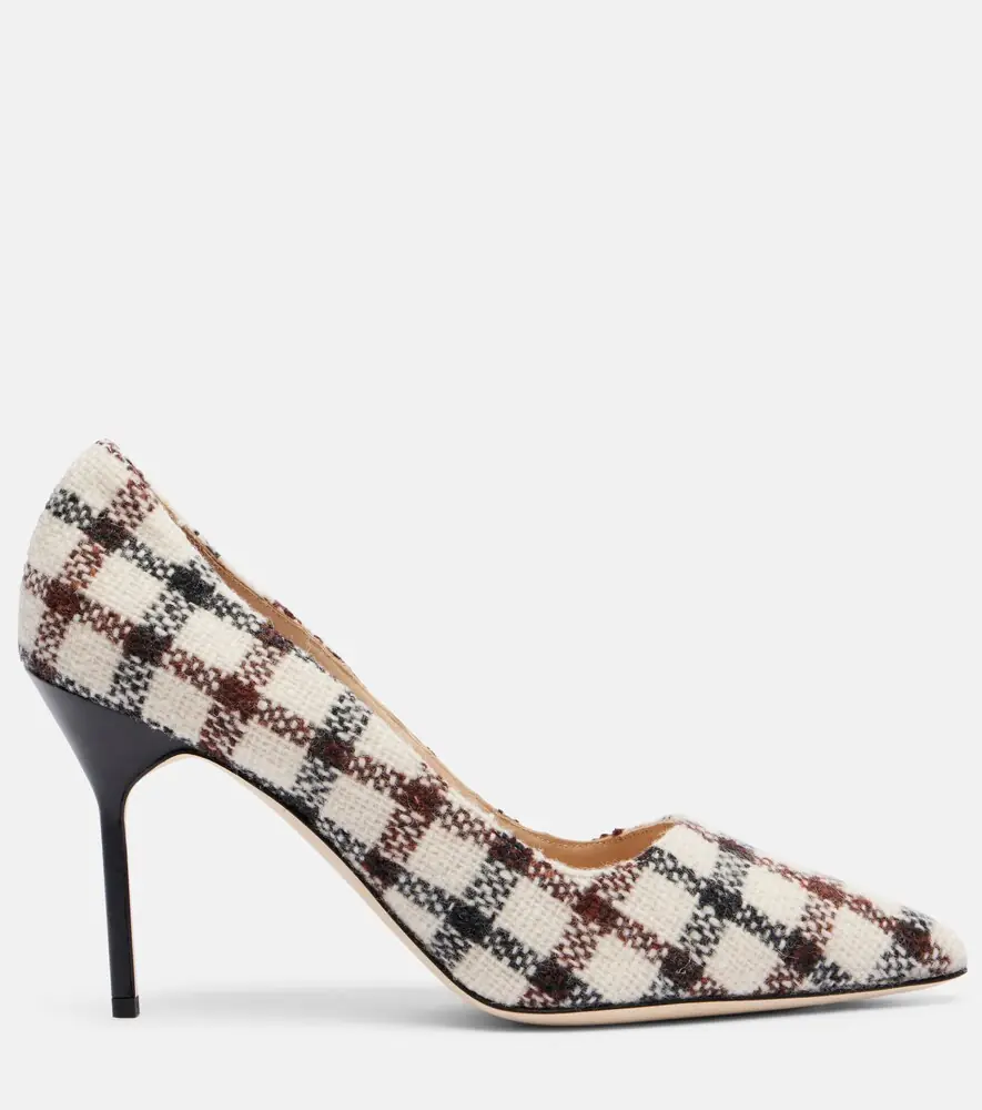 Manolo Blahnik BB 90 checked pumps | Thumbnail 2
