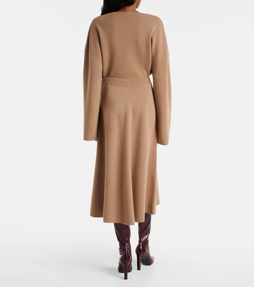 Jardin des Orangers Wool and cashmere midi skirt | Thumbnail 3