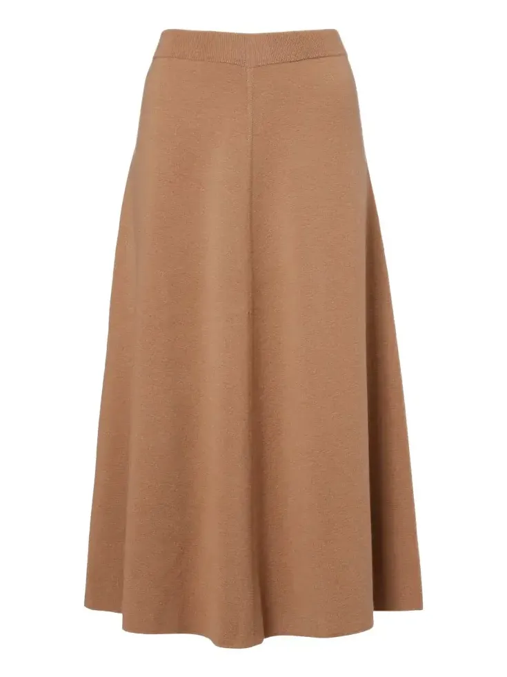 Wool and cashmere midi skirt Wool and cashmere midi skirt