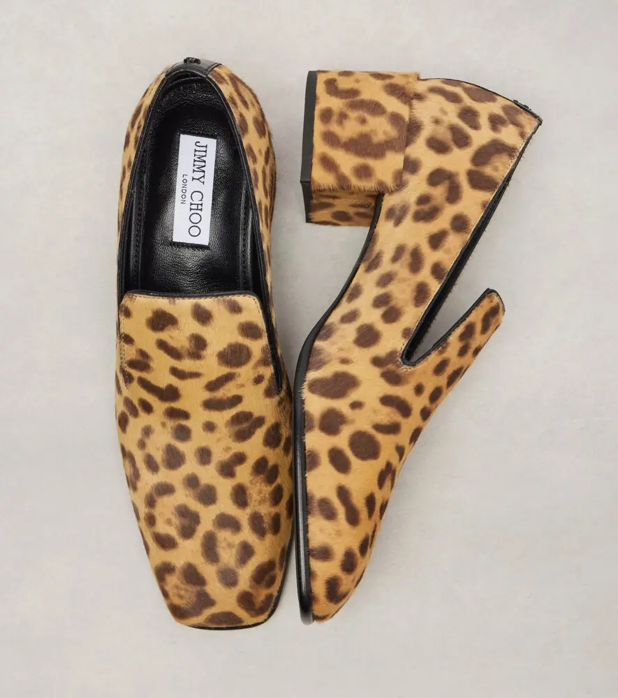 Jimmy Choo Eliot Slipper 45 leopard-print calf hair pumps | Thumbnail 4