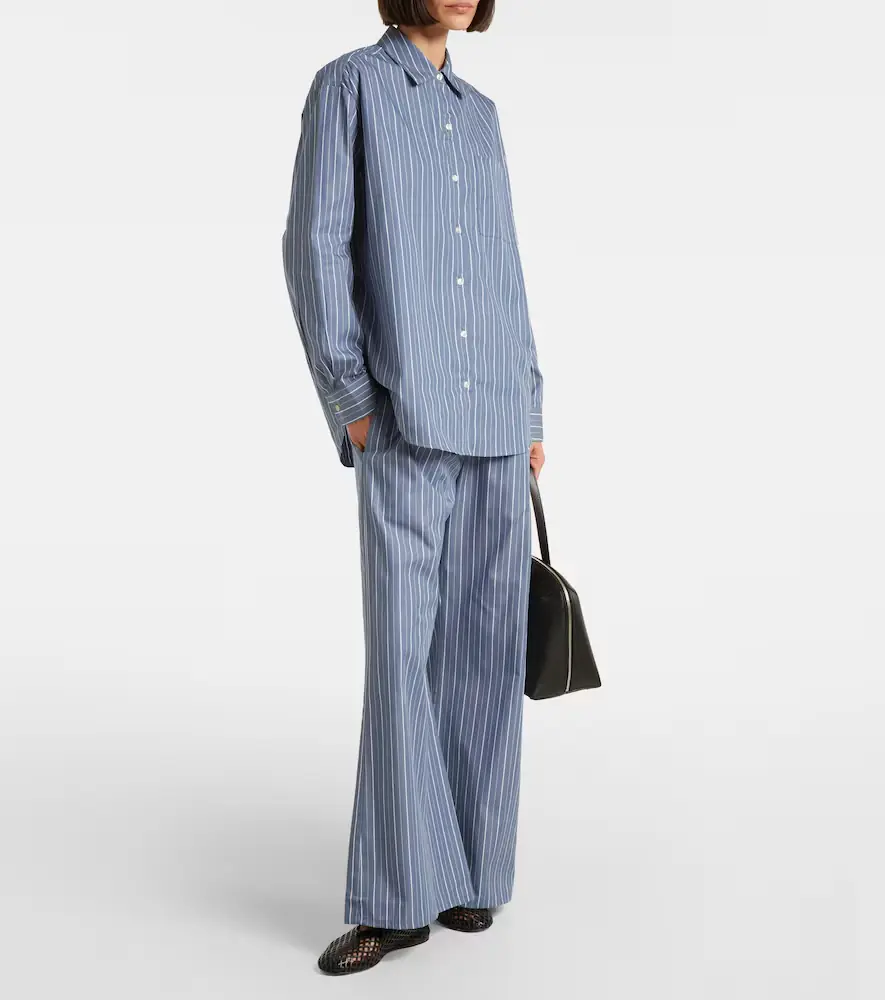 LESET Yoshi cotton-blend twill wide-leg pants | Thumbnail 4 LESET Yoshi cotton-blend twill wide-leg pants | Thumbnail 4