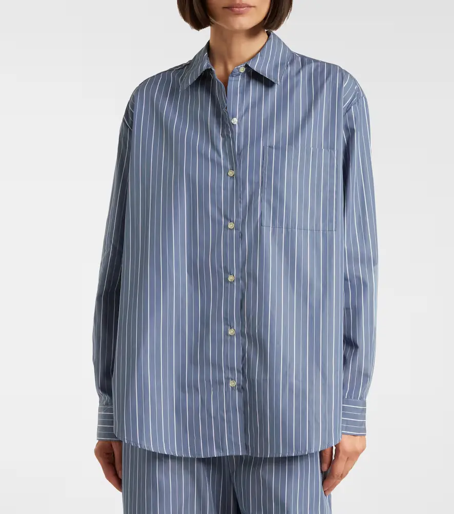 LESET Yoshi striped cotton-blend twill shirt | Thumbnail 2 LESET Yoshi striped cotton-blend twill shirt | Thumbnail 2