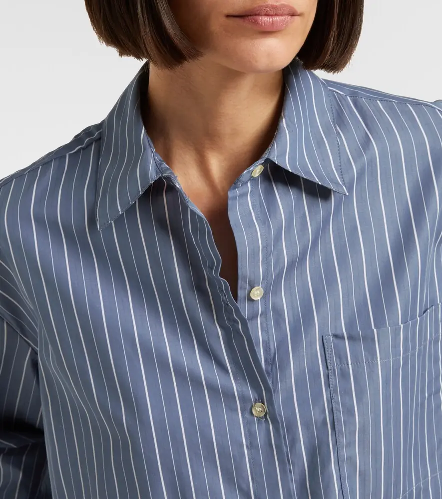 LESET Yoshi striped cotton-blend twill shirt | Thumbnail 4 LESET Yoshi striped cotton-blend twill shirt | Thumbnail 4