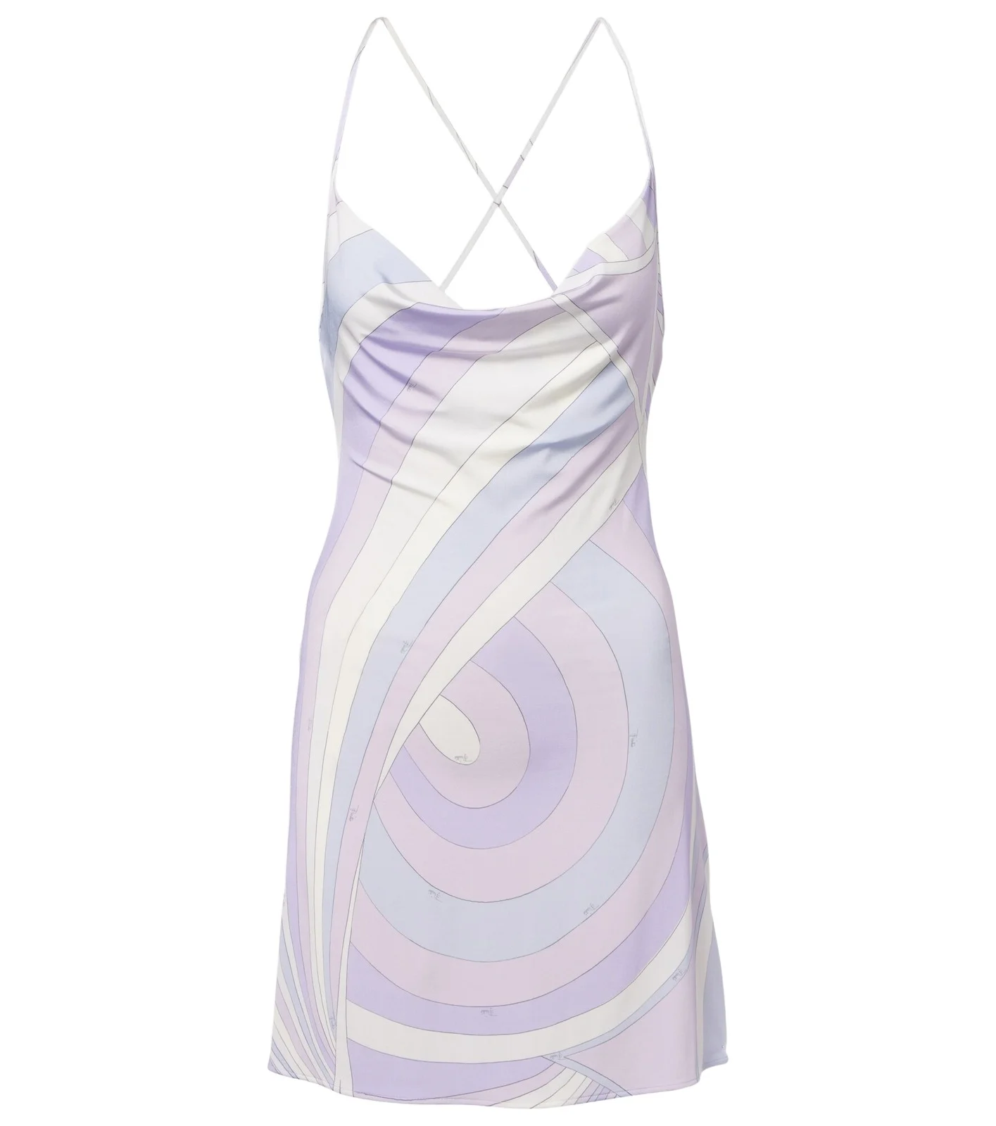 Iride satin jersey minidress