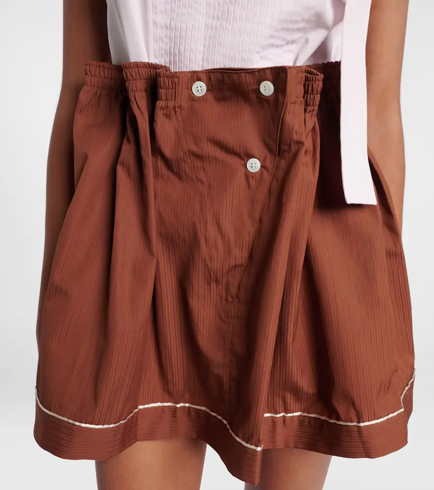 Prada Striped cotton miniskirt | Thumbnail 3 Prada Striped cotton miniskirt | Thumbnail 3