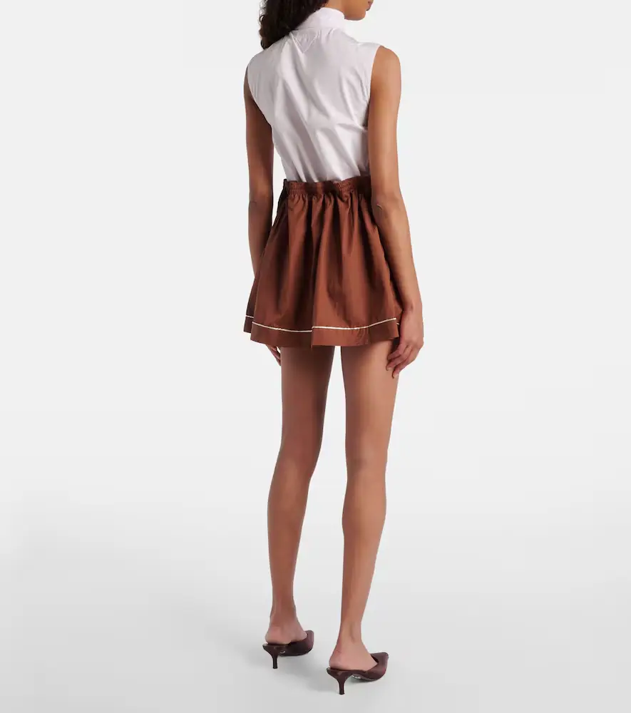 Prada Striped cotton miniskirt | Thumbnail 4 Prada Striped cotton miniskirt | Thumbnail 4