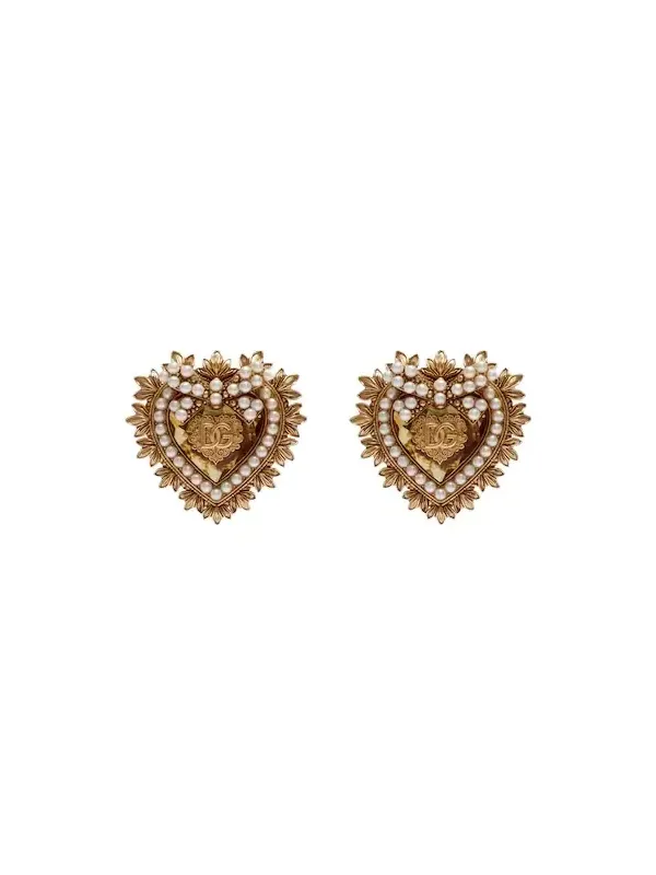 Devotion embellished clip-on earrings Devotion embellished clip-on earrings