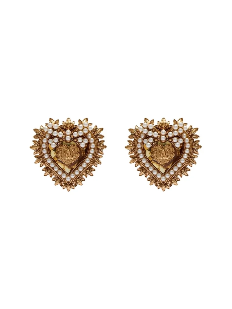 Devotion embellished clip-on earrings Devotion embellished clip-on earrings