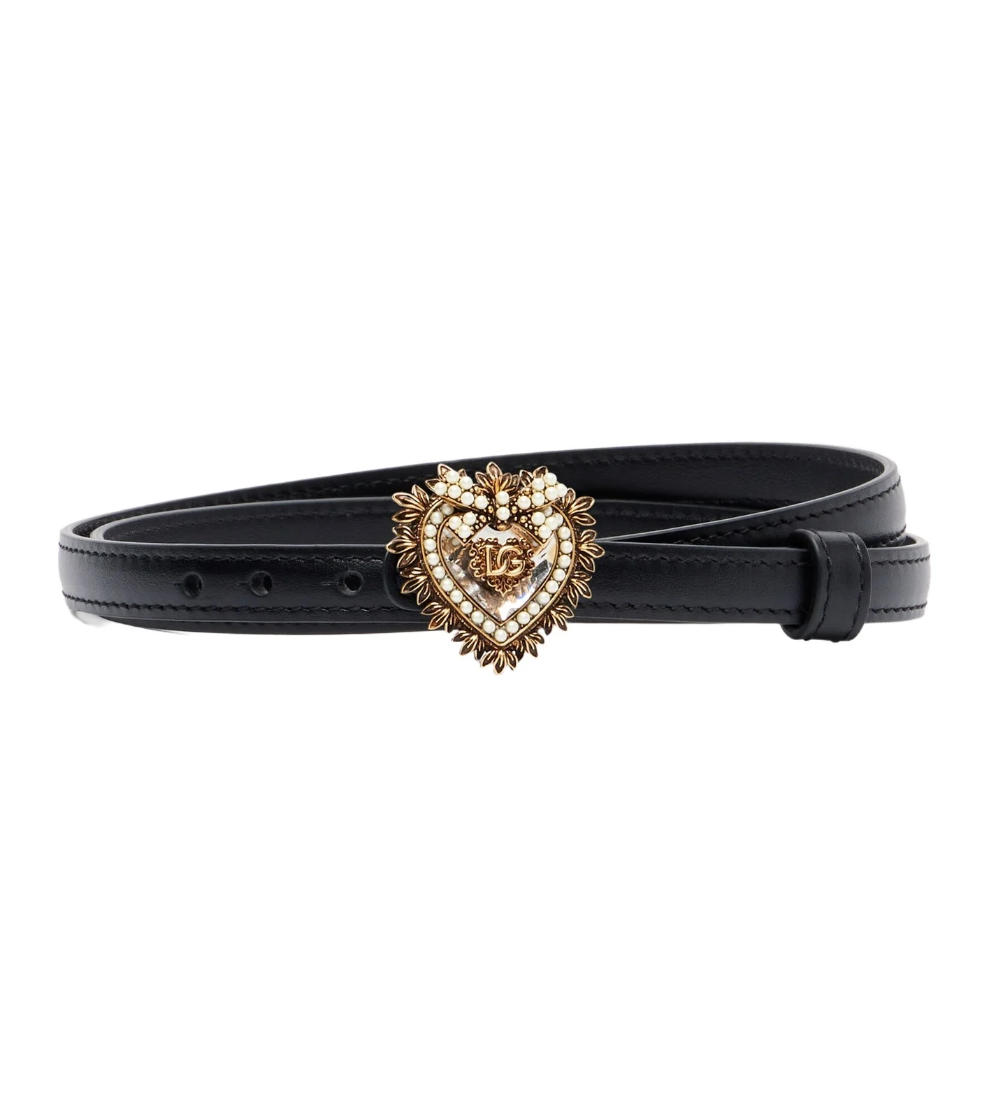 Devotion embellished leather belt Devotion embellished leather belt