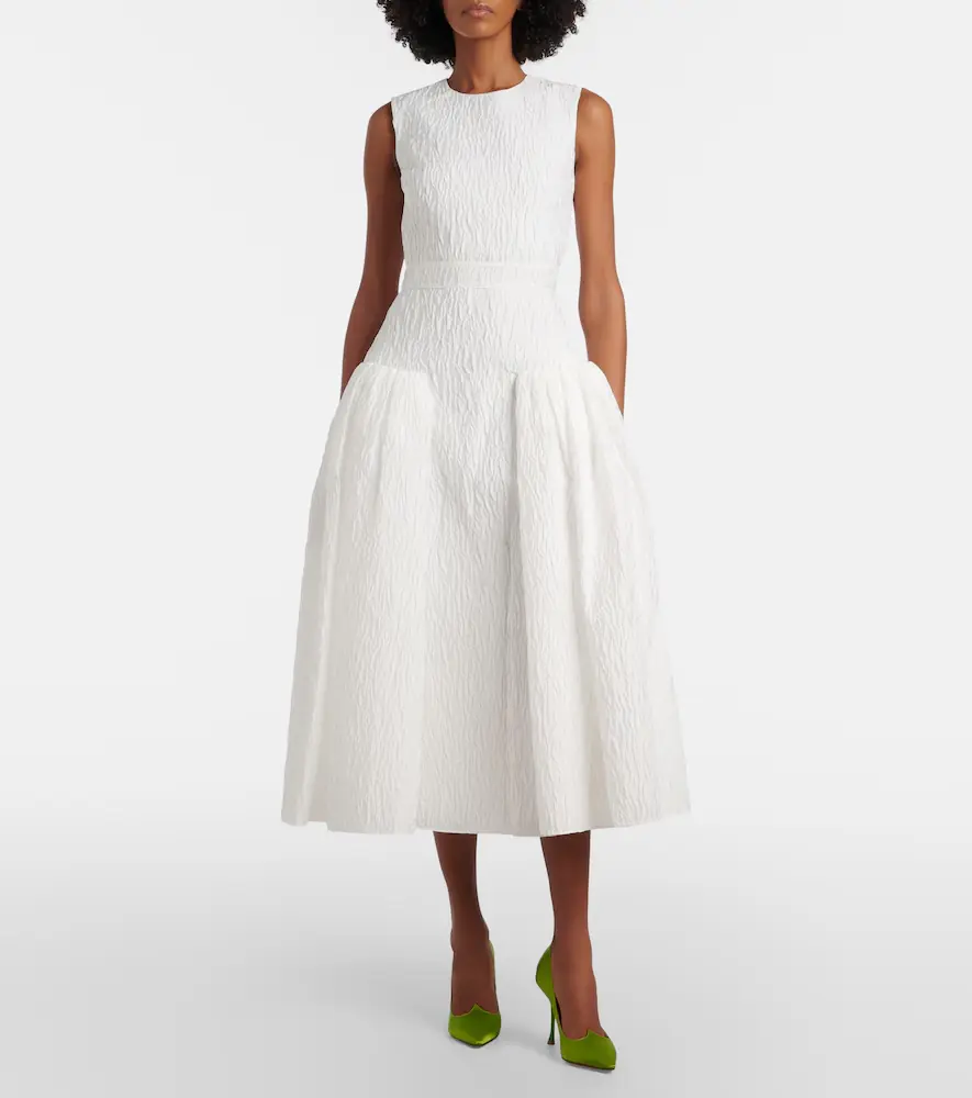 Roksanda Bridal Aya cloqué midi dress | Thumbnail 3