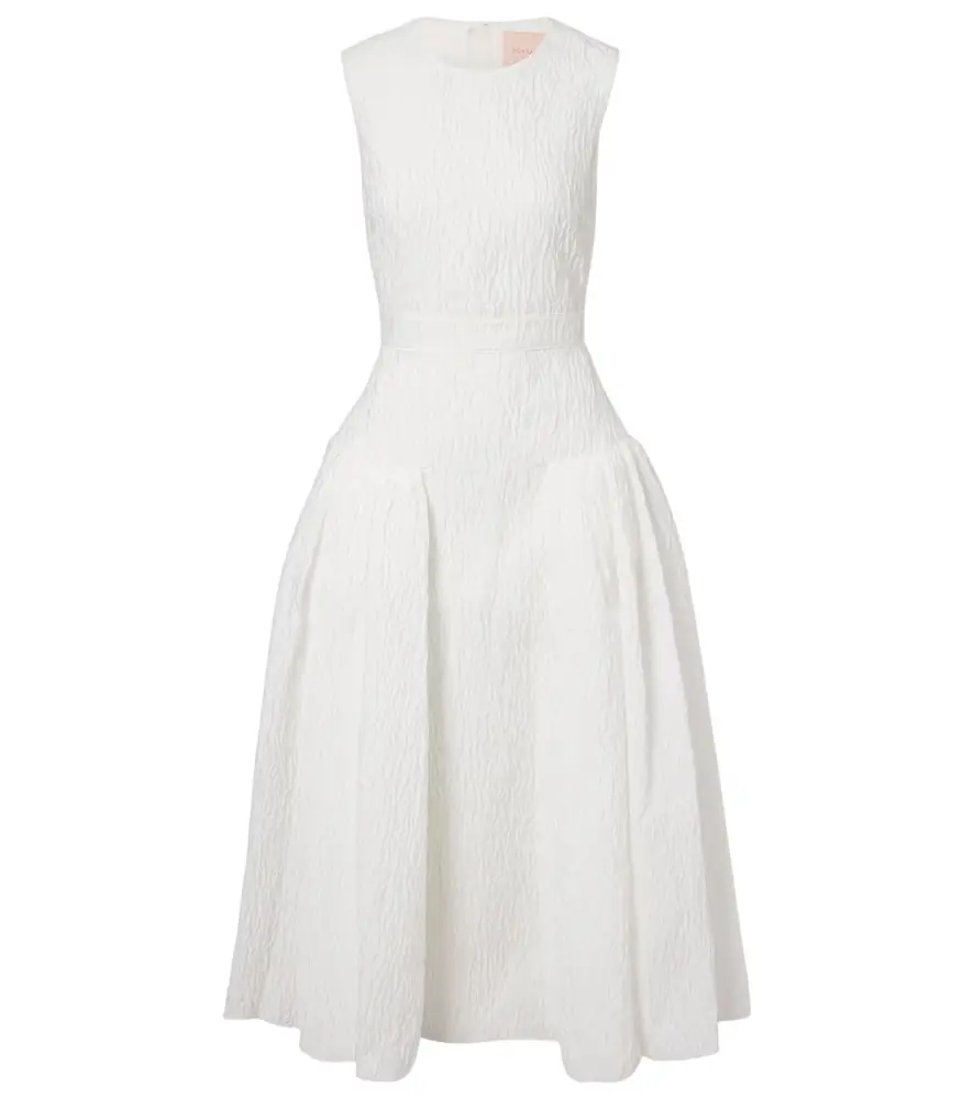 Roksanda Bridal Aya cloqué midi dress