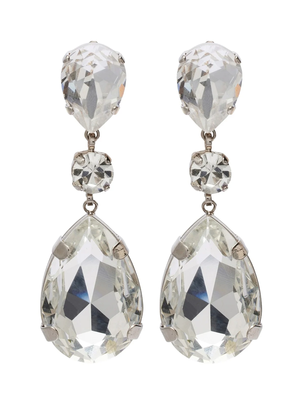 Dolce & Gabbana Crystal-embellished clip-on earrings