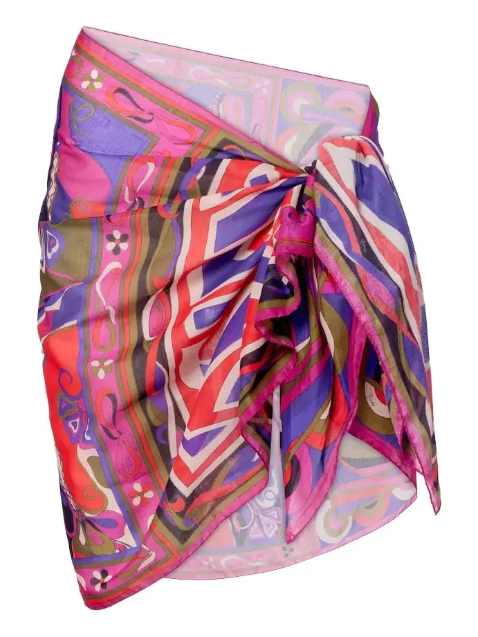 Orchidee cotton beach cover-up
