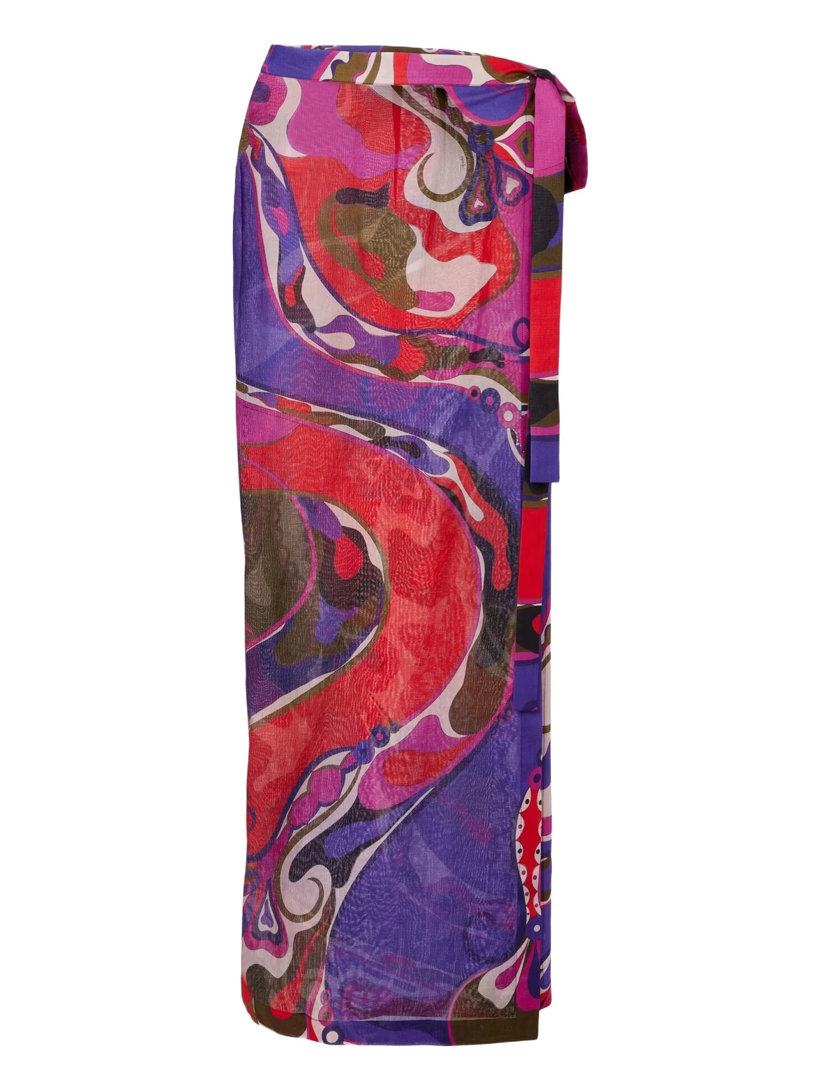 Orchidee cotton wrap skirt