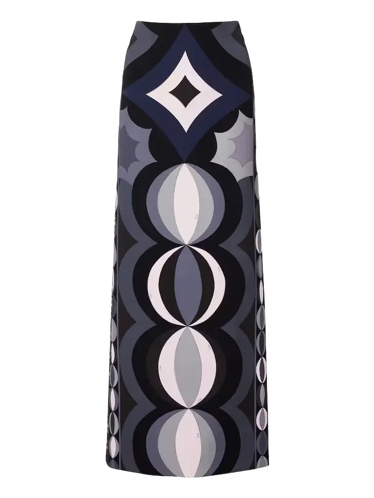 Collane silk maxi skirt