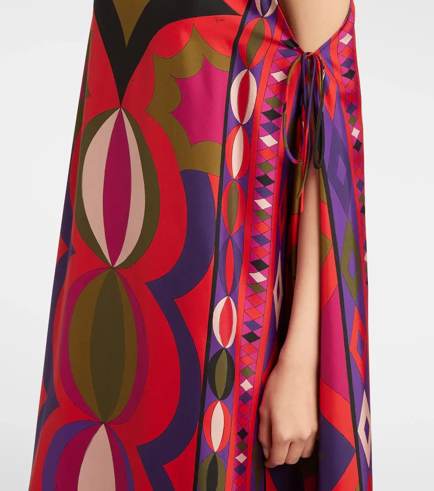 PUCCI Collane cutout silk kaftan | Thumbnail 2 PUCCI Collane cutout silk kaftan | Thumbnail 2