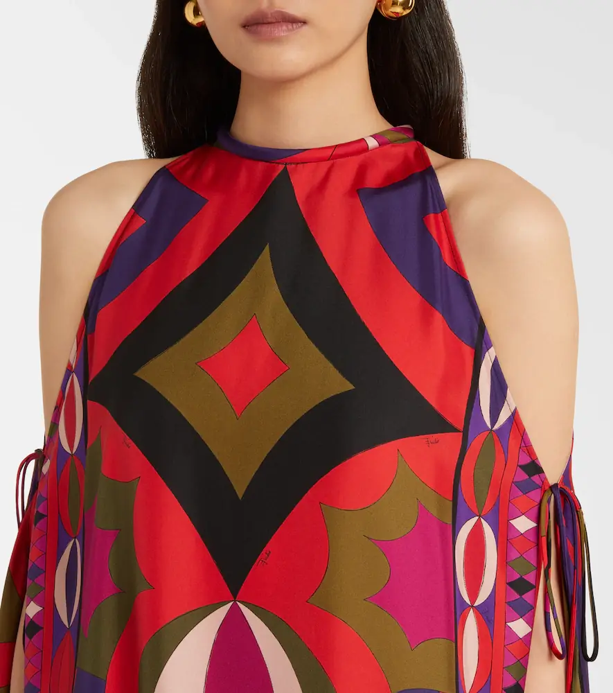 PUCCI Collane cutout silk kaftan | Thumbnail 5 PUCCI Collane cutout silk kaftan | Thumbnail 5