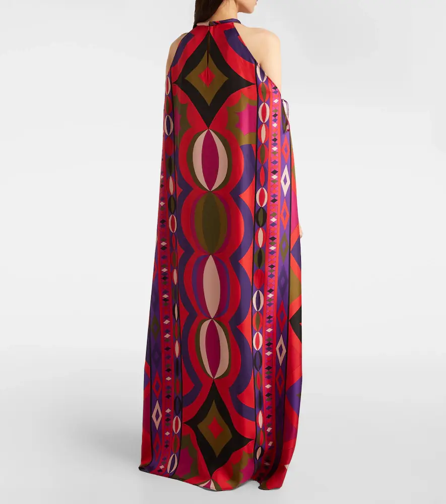 PUCCI Collane cutout silk kaftan | Thumbnail 6 PUCCI Collane cutout silk kaftan | Thumbnail 6