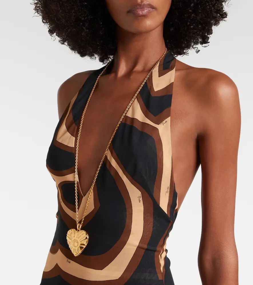 PUCCI Labirinto muslin jersey midi dress | Thumbnail 2