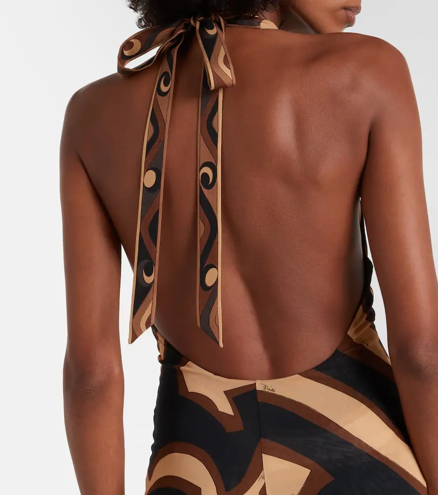 PUCCI Labirinto muslin jersey midi dress | Thumbnail 5