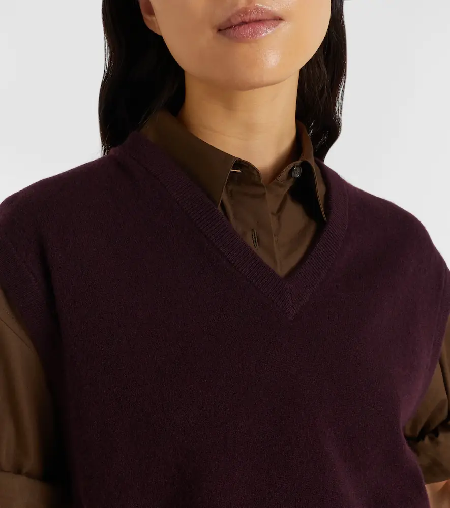 Extreme Cashmere n°243 Spencer cashmere-blend sweater vest | Thumbnail 2
