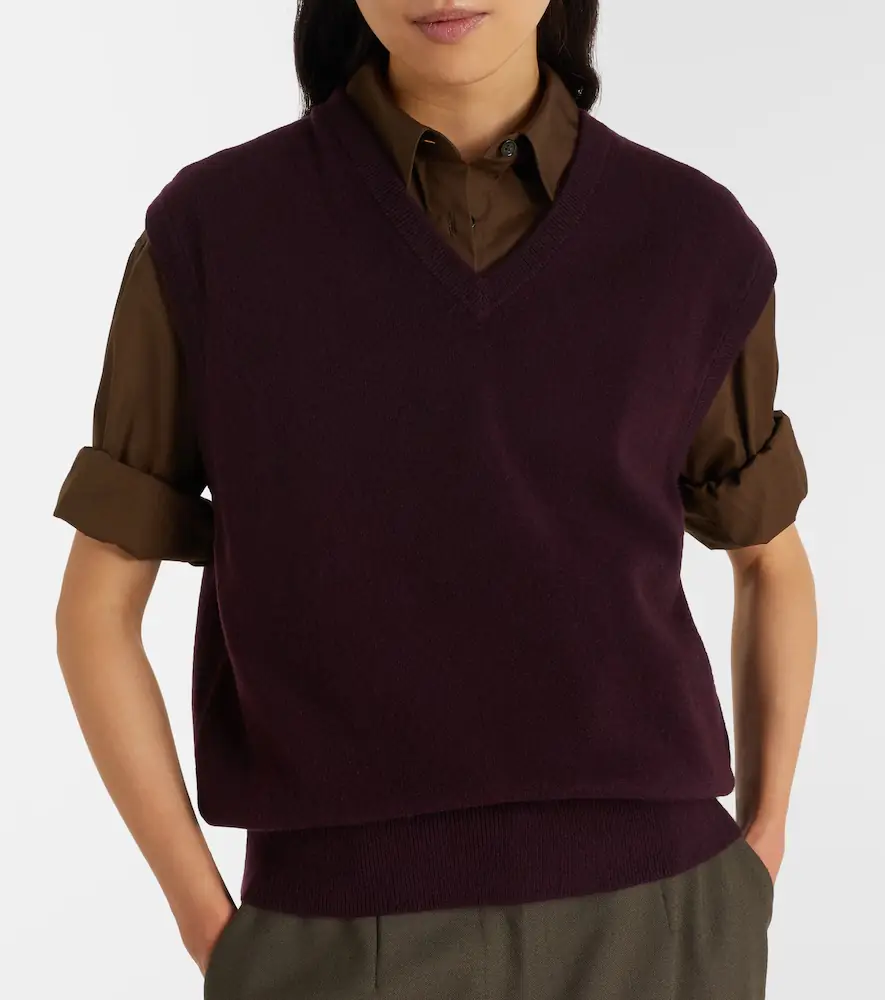 Extreme Cashmere n°243 Spencer cashmere-blend sweater vest | Thumbnail 4