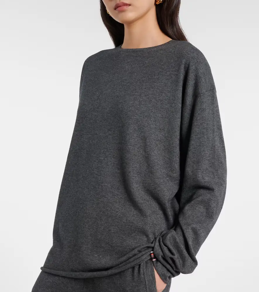 Extreme Cashmere N°347 Aries cotton and cashmere top | Thumbnail 6