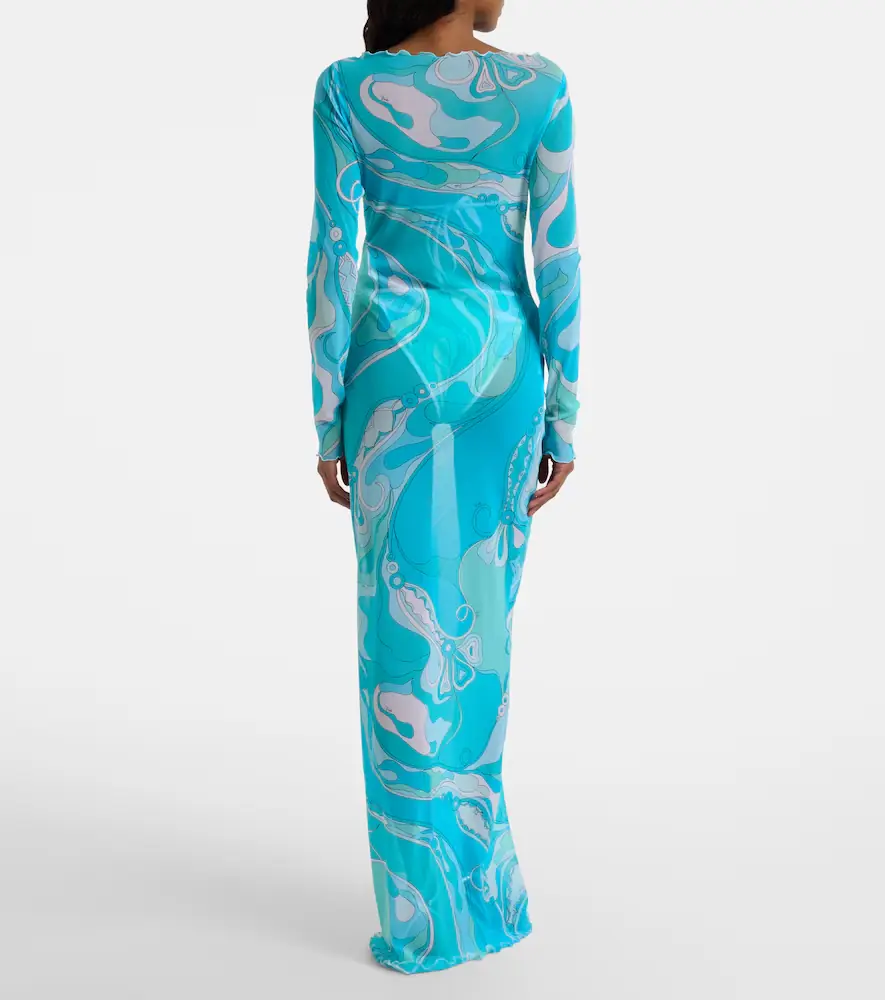 PUCCI Orchidee sheer maxi dress | Thumbnail 2