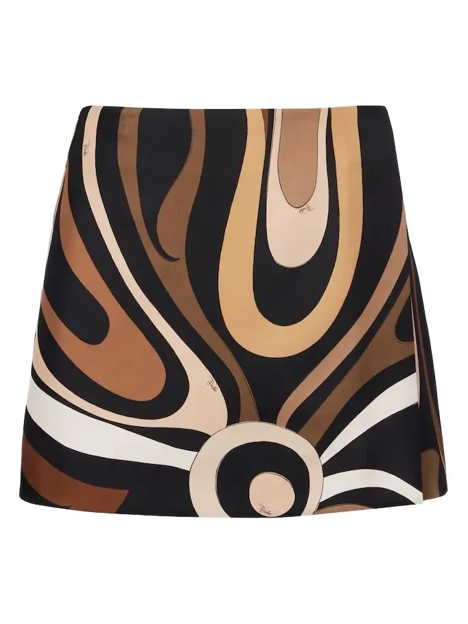 Marmo silk satin miniskirt