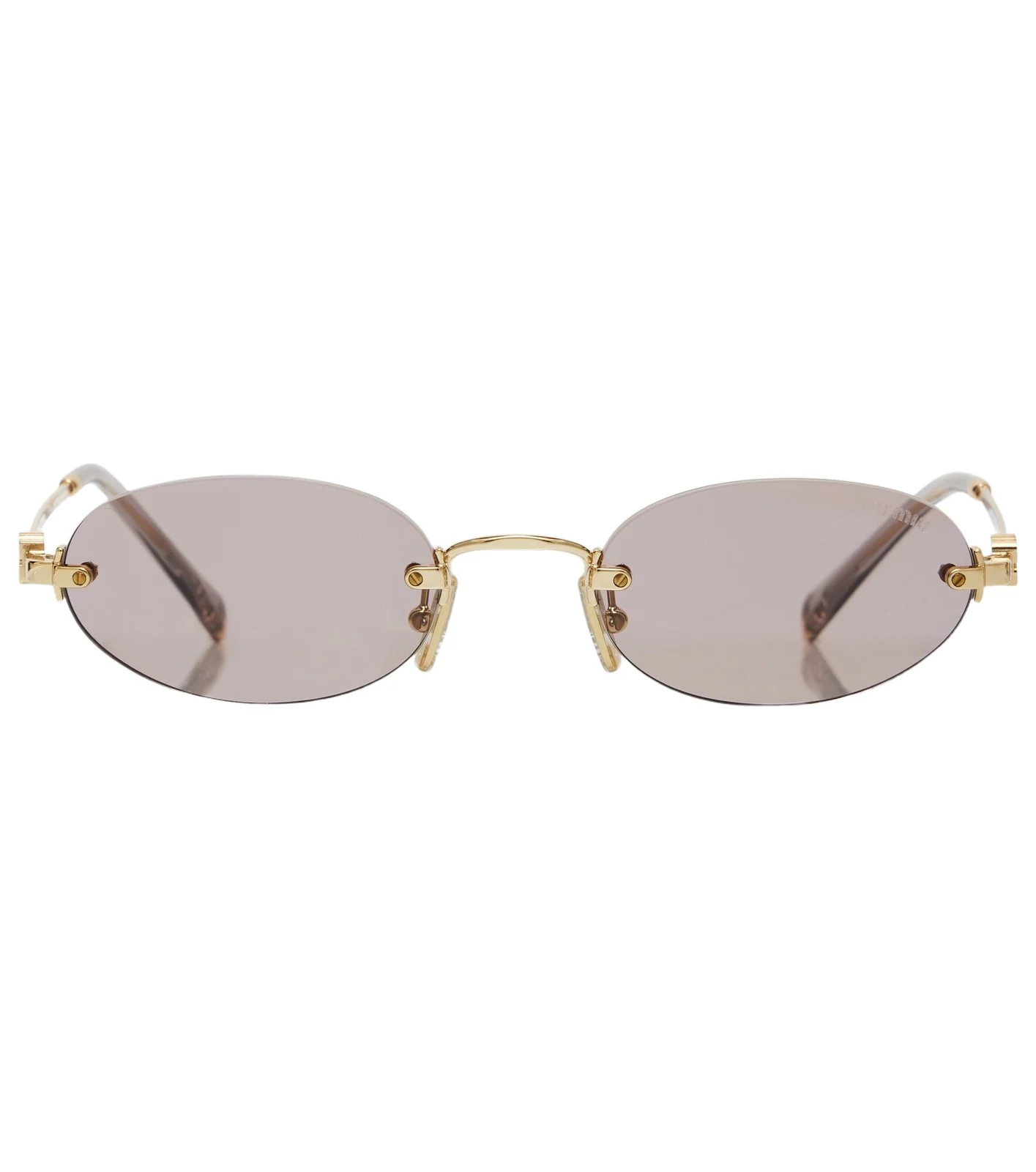 Logo oval sunglasses