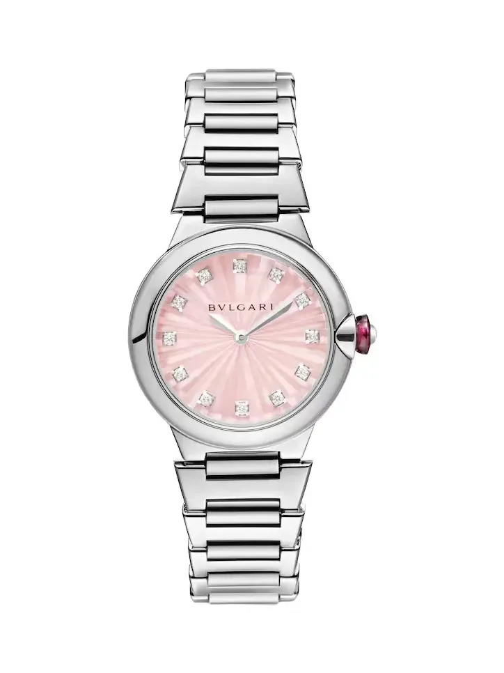 Lvcea 28mm stainless steel watch with diamonds