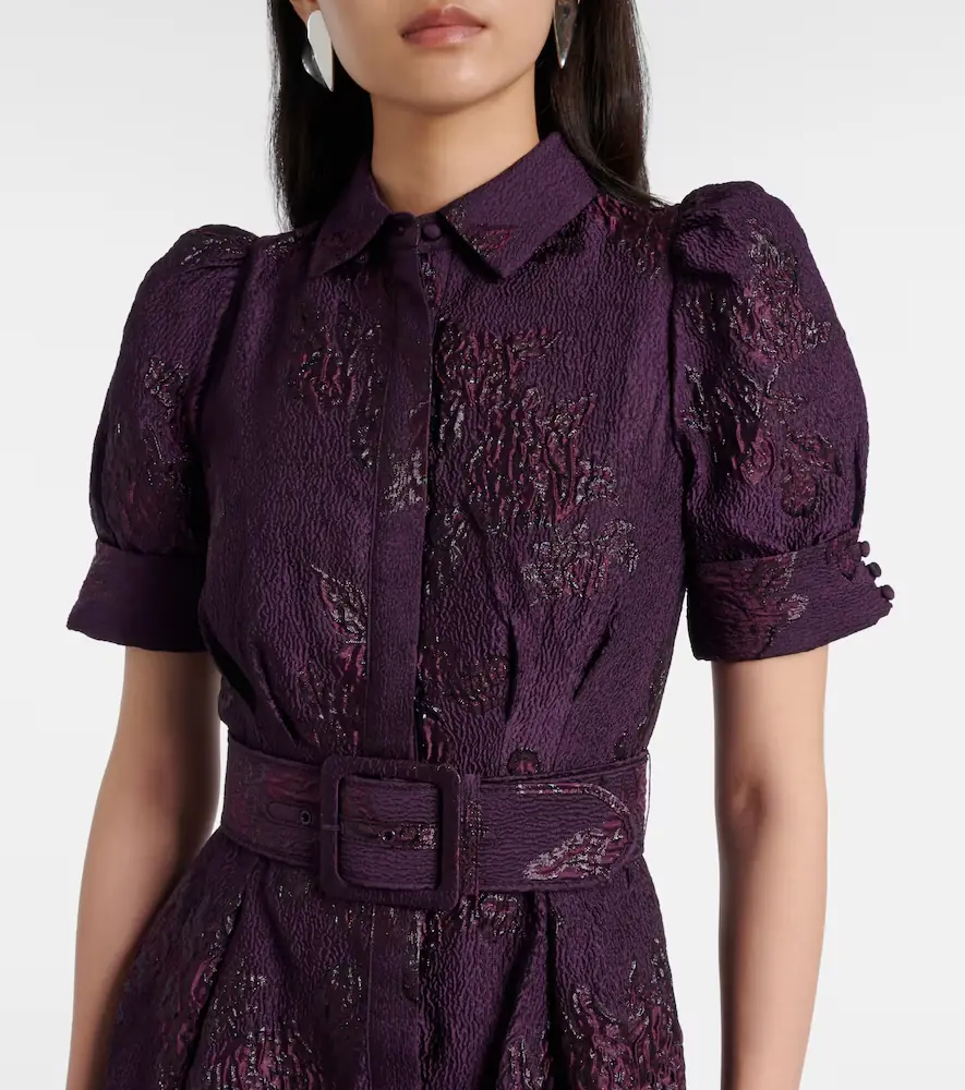 Rebecca Vallance Afina belted floral brocade gown | Thumbnail 3 Rebecca Vallance Afina belted floral brocade gown | Thumbnail 3