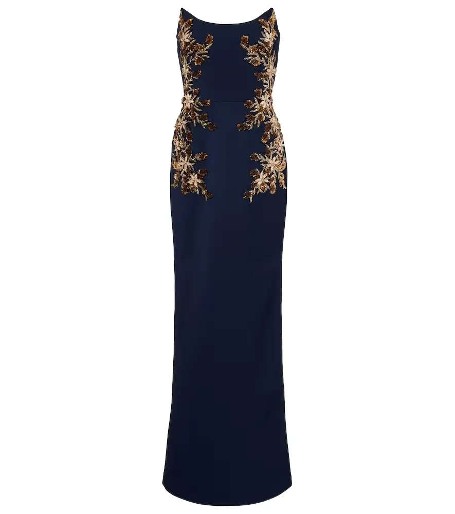 Rebecca Vallance Orla embellished crêpe bustier gown | Image 1 Rebecca Vallance Orla embellished crêpe bustier gown | Image 1