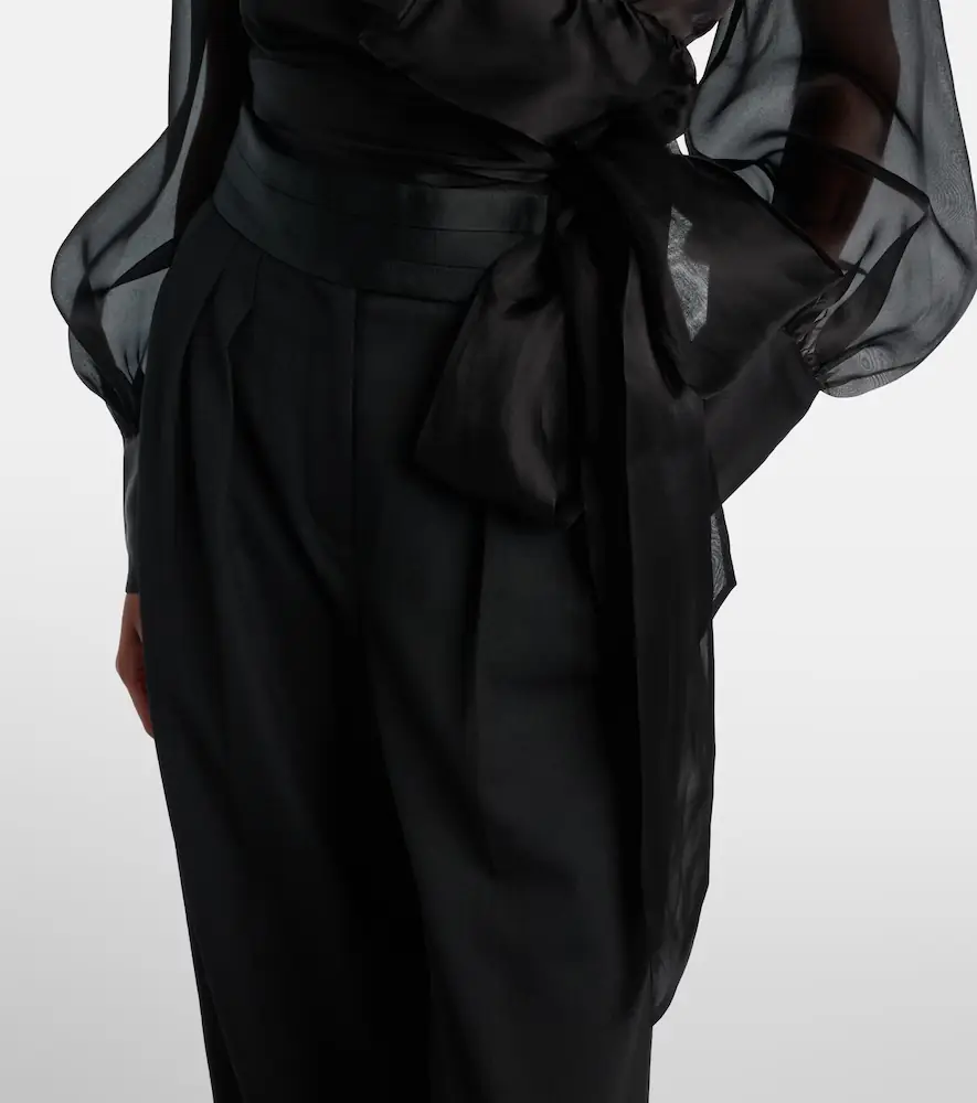 Rebecca Vallance Anjou sheer silk organza blouse | Thumbnail 2
