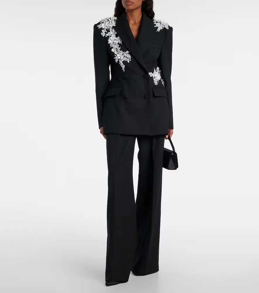 Rebecca Vallance Danna floral-appliqué blazer | Thumbnail 4 Rebecca Vallance Danna floral-appliqué blazer | Thumbnail 4