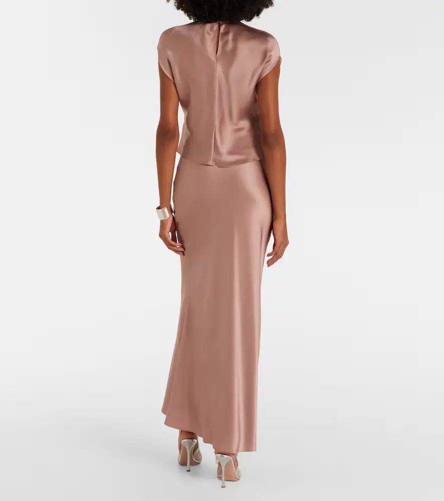 The Sei Silk satin maxi skirt | Thumbnail 2