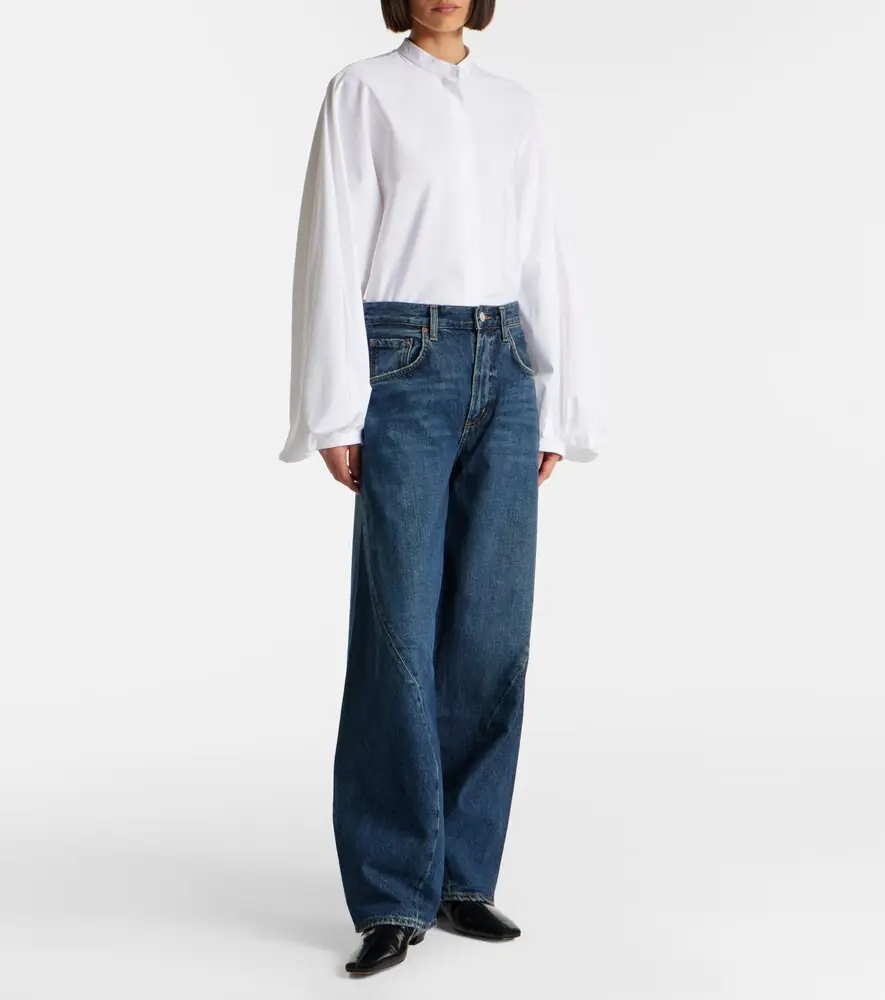 AGOLDE Twist mid-rise wide-leg jeans | Thumbnail 4